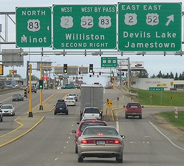 north dakota minot ends junction route along usends iowahighwayends