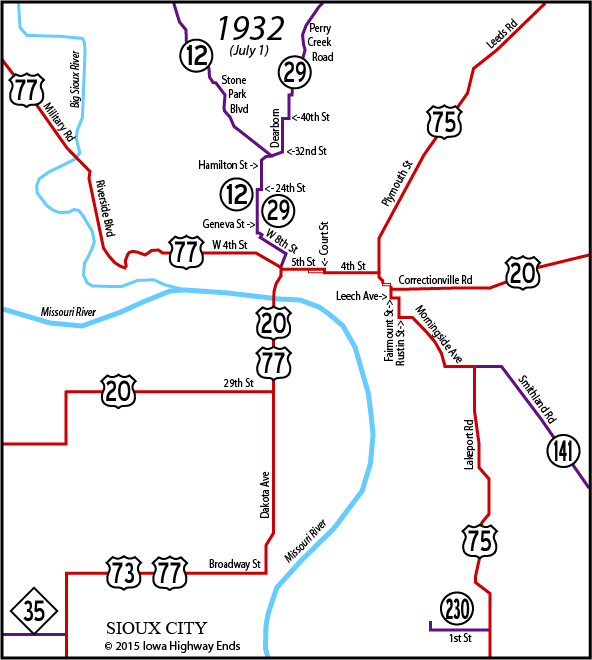 highway map iowa city
